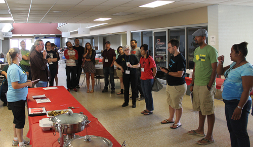 Cleveland GiveCamp 2014 stand up meeting