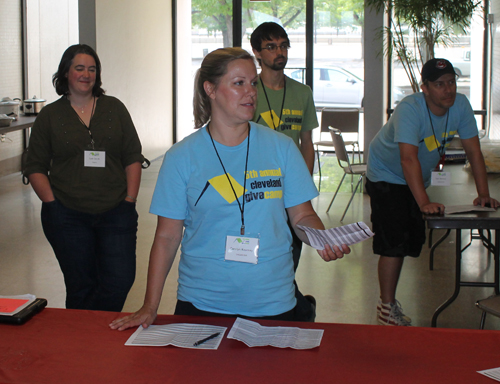 Cleveland GiveCamp 2014 stand up meeting