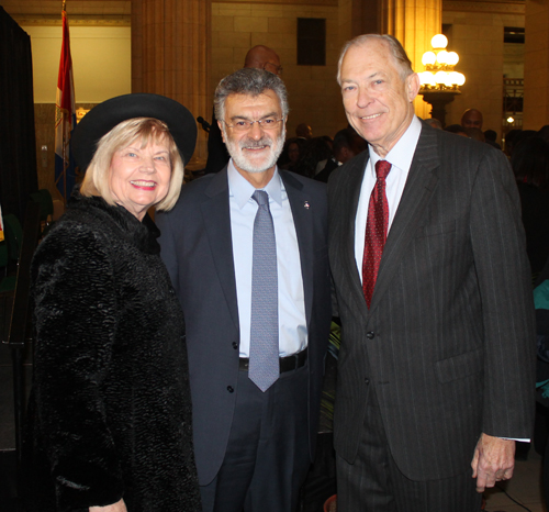 Lithuanian Consul Ingrida Bublys with husband Romas and Mayor Frank Jackson 