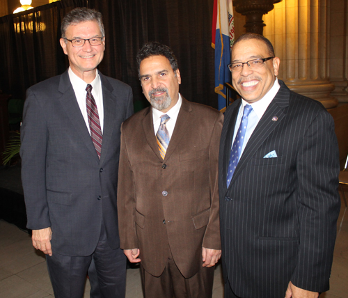 Director Ed Rybka with Anthony Jackson and Director Michael Cox