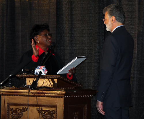 Honorable Patricia Ann Blackmon and Mayor Frank Jackson