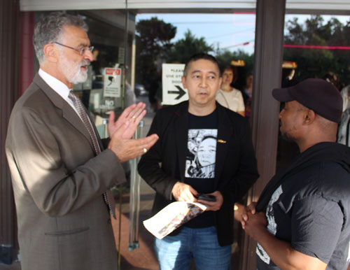 Cleveland Mayor Frank Jackson and Johnny Wu