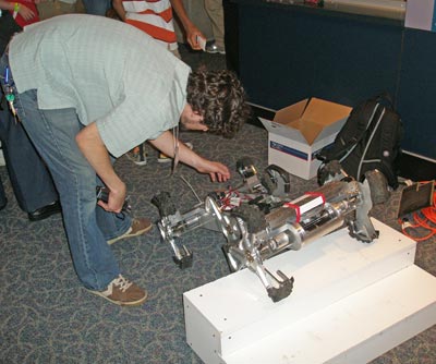 Robot climbing steps