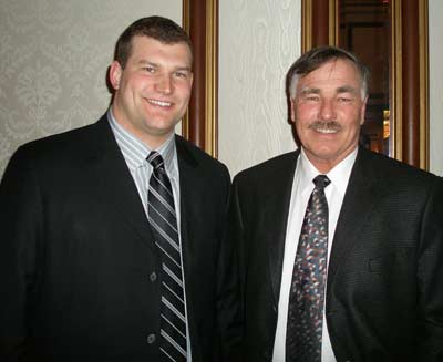 Cleveland Browns Joe Thomas and Doug Dieken