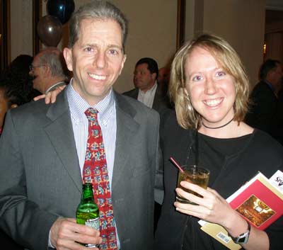 Michelle Sikes with Lakewood High School coach Rick Ventura