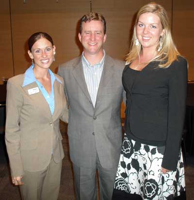 Megan McCullough, Brad Nellis and Sharon Schaefer of NEOSA