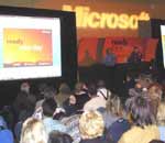 Crowd at Windows Vista launch in Cleveland