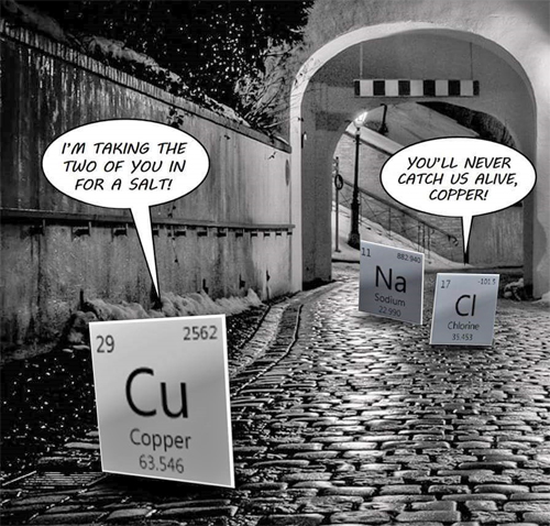 Copper and salt joke