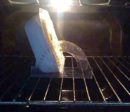 140 degrees in the oven