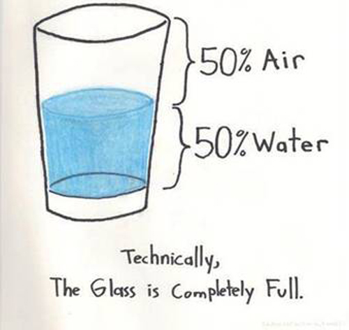 Glass half full