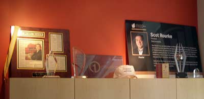 a few of Scot Rourke's awards - CEO of OneCommunity
