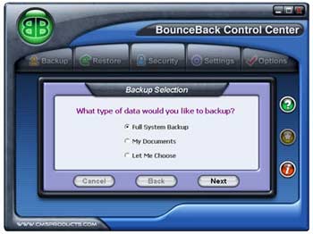 Bounceback professional Screenshot