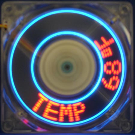Temperature display on CoolJag fan