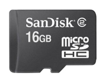 SanDisk 16GB microSDHC card