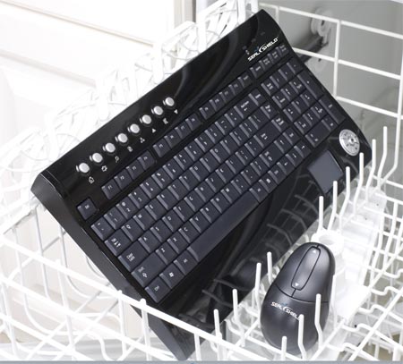 Seal Shield keyboard in the dishwasher